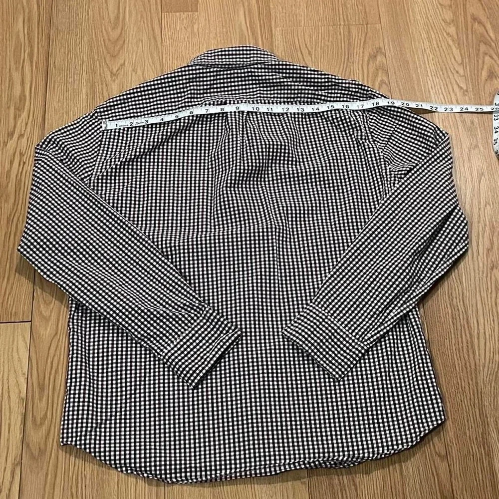 J.Crew Men’s Large Slim Untucked Long Sleeve Button Down Shirt Gingham Check